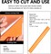 Orange HTV Heat Transfer Vinyl Rolls, 12" x 9ft Glossy Orange Iron on Vinyl for T-Shirt, Adhesive Orange HTV Vinyl for All Cutter Machines Easy to Cut & Weed for Heat Vinyl Design